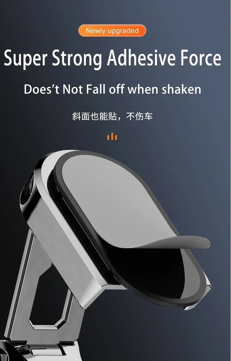 360° Rotation Magnetic Car Phone Holder Dashboard GPS Foldable Cell Phone Stand Mount For All Smartphones Universal Auto Bracket
