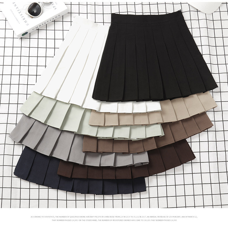 Brown Skirt Ladies 2022 Summer Clothes Women's High Waist Harajuku Korean Style