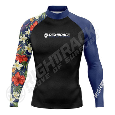 New Men's Surfing Shirt Lycra Rashguard Surf Sportswear Beach Sunscreen UV Protection Swimwear UPF50 RIGHTTRACK Clothes