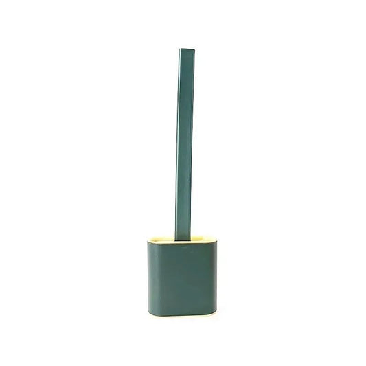 Escova de Limpeza de Vaso Sanitário à Prova de Vazamento Com Base de Silicone Wc Cabeça Chata Cerdas Macias Flexíveis com Suporte de Secagem Rápida