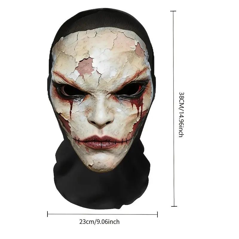 3D Breathable Mesh Full-face Mask. Perfect for Halloween, Christmas, Valentine's Day, and Themed Parties