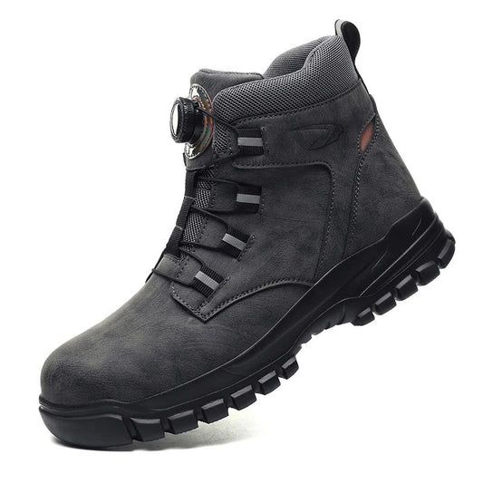 Waterproof Safety Boots Men Indestructible Steel Toe Work Boots Anti-smash Stab-resistant Safety Shoes Biker Botas Para Hombre