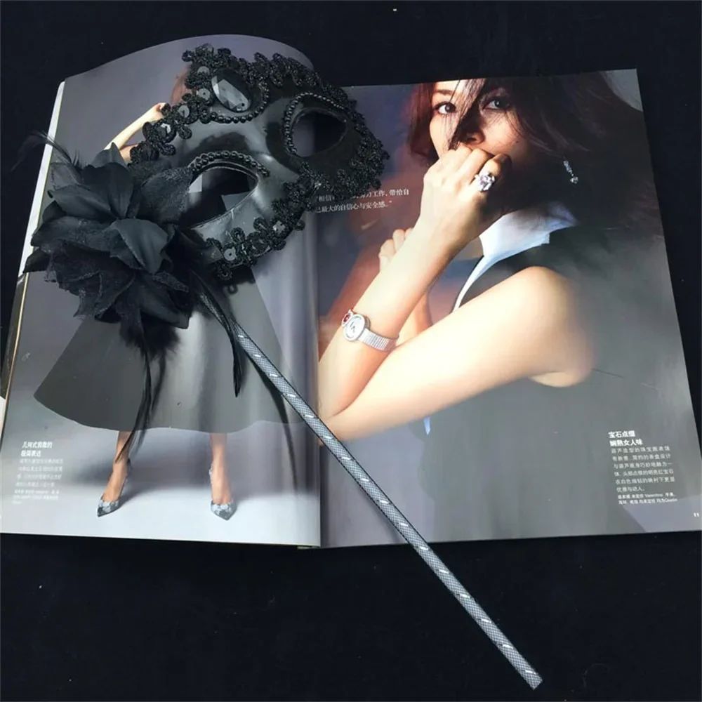 Masquerade Mask Women's Mask Handheld Mask Electroplated For Costume Party Photo Shoot Carnival