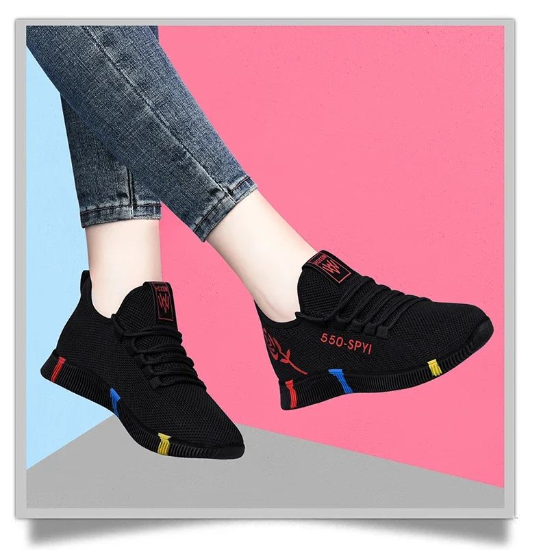 Tenis Feminino 2025 Women Vulcanized Shoes Air Mesh Light Soft Sneakers Female Flats Platform Lace Up Casual Shoes Basket Femme