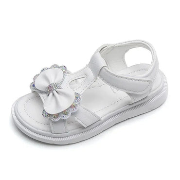 Girls Sandals Kids Soft Soles Casual Princess Shoes New Water Diamond Beach Shoes Bow Shaped Girl Sandals