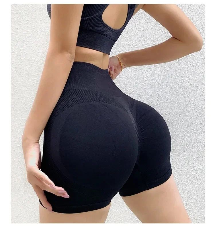 Short Gym Women‘s Gym Shorts High Elasticity Yoga Clothing Absorbent Short Sets Push Up Pants Cycling Jogging Fitness Legging