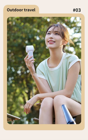 Mini Air Conditioner Portable Air Cooler USB Rechargeable 2000mAh Hand Fan Mini Air Conditioning for Outdoor Camping