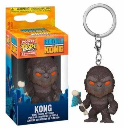 Novo Hot FUNKO POP! Chaveiros Movies O Novo Império Godzilla VS. Kong Keychain Godzilla Kong Action Figure Keychains Brinquedos