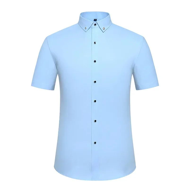 New Men's White Shirt Korean High End Version Free Shipping Popular Clothes Short Sleeve Long Sleeve Casual Suit Bottom Shirts