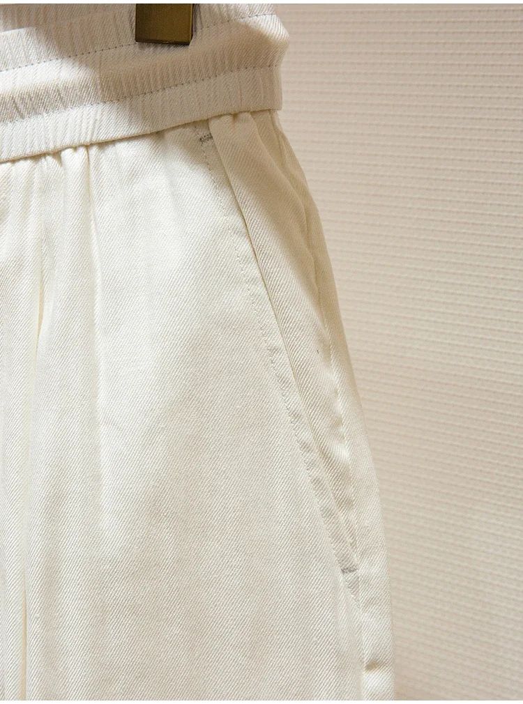 BC Summer Breathable Thin Linen Blended Loose Straight Elastic Waist Casual Shorts