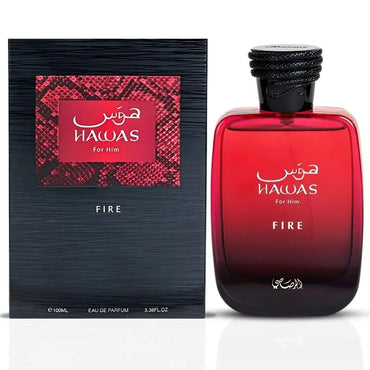 Perfume masculino com feromônio RASASI Hawas, colônia masculina, adequado para qualquer ocasião, fragrância duradoura de 100ml, presente de Natal