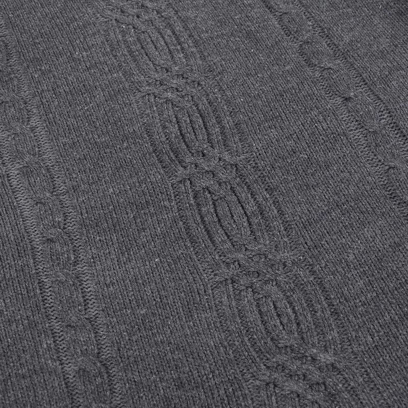 2025 Men's Warm Sweater Long Sleeve Turtleneck Sweater Retro Knitted Pullover Sweaters