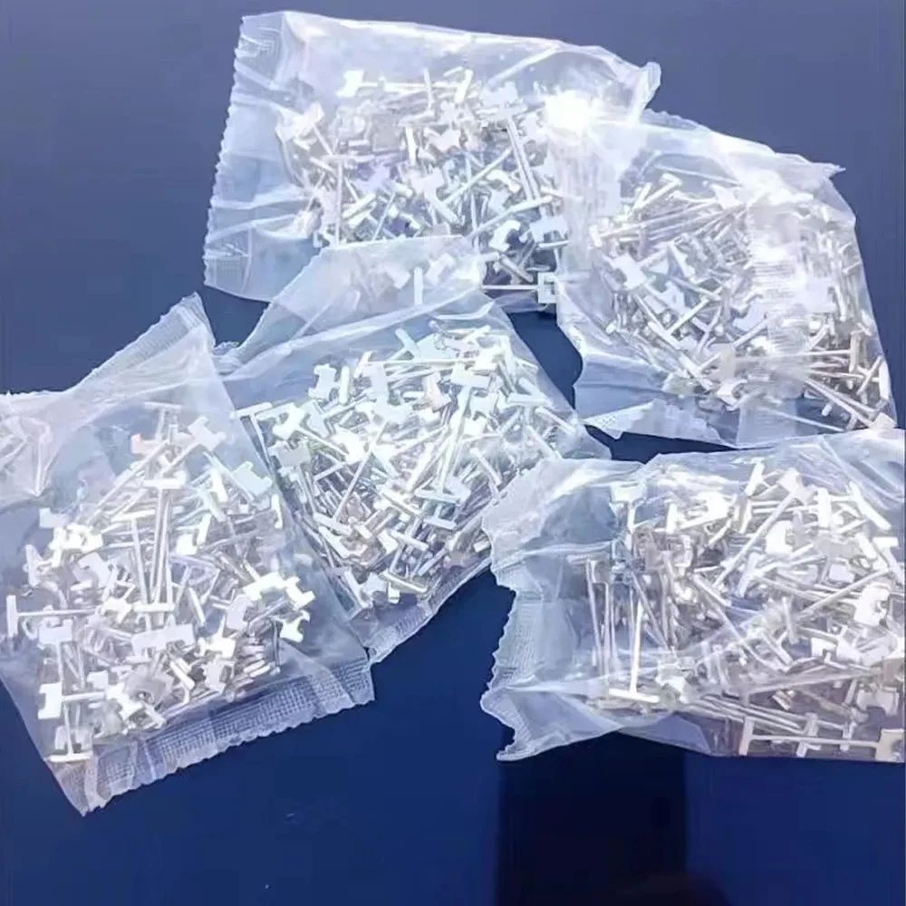 50-500 Peças Agulha de Aço de Reposição para Sistema de Nivelamento de Azulejos para Nivelamento de Pisos e Paredes de Cerâmica Ferramentas de Construção para Assentamento de Azulejos