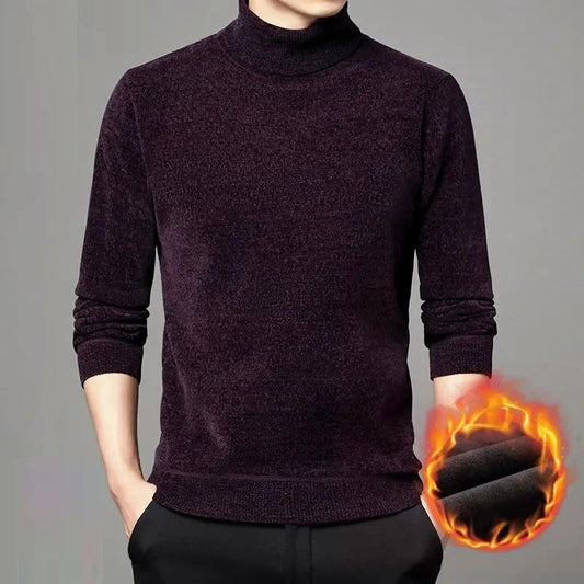 Men Turtleneck Sweater Casual Thick Men's Rollneck Knitted Sweater Warm Mens Jumper Woolen Sweater Male Outwear Knitwear 3XL 4XL