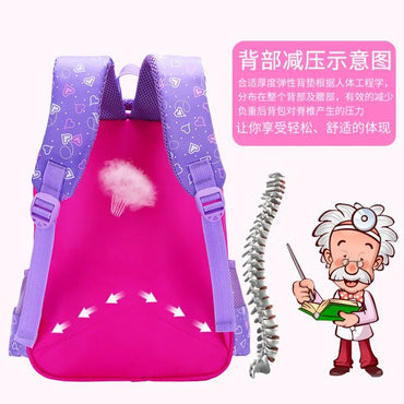 Disney princess Children cartoon primary bag for school reduction bag girl boy 1-3 grade Frozen Elsa bag for school kid backpack