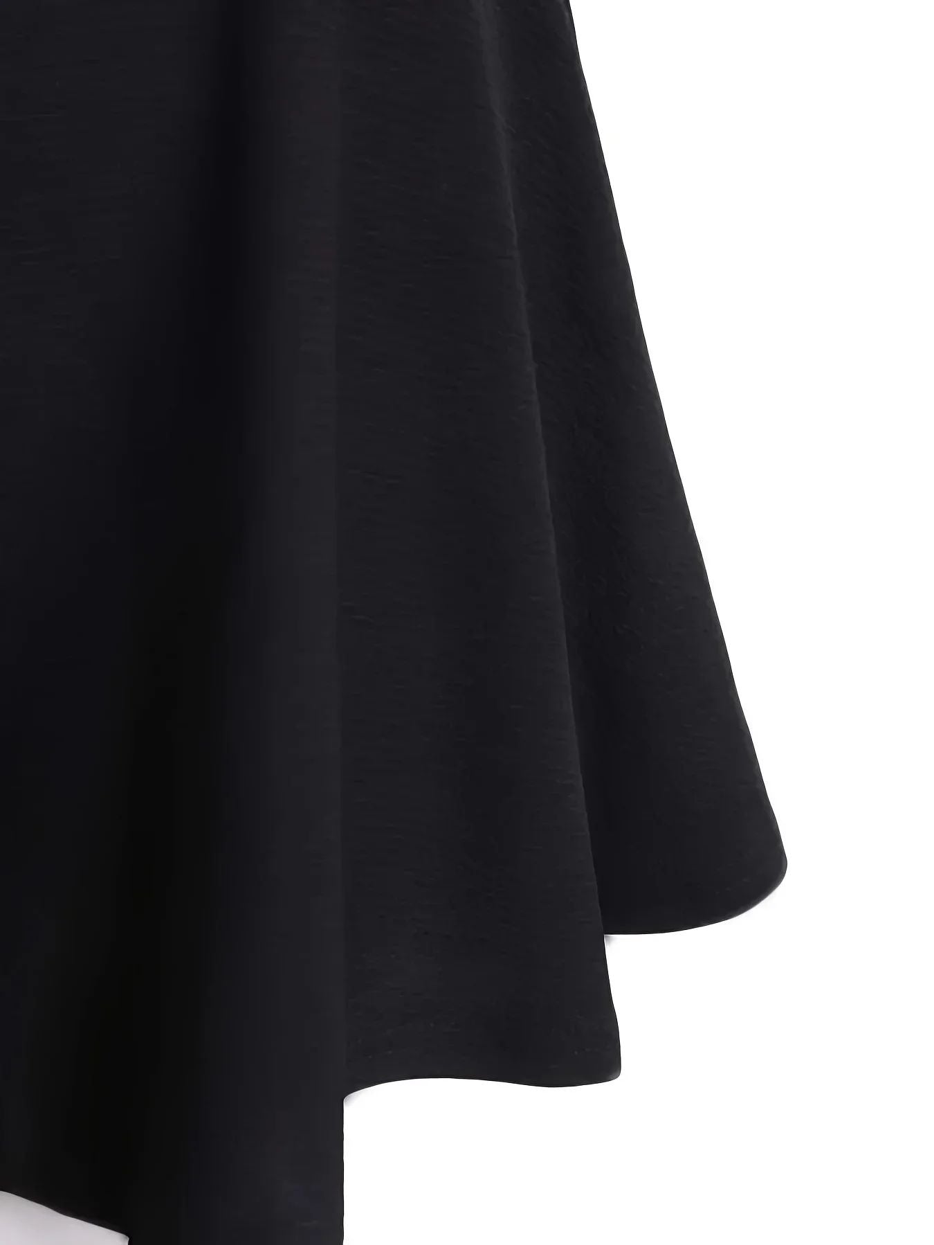 Plus Size 1XL-5XL Women's Preppy Skirt Solid Elastic Skit Ladies Fashion High Rise Slight Stretch A-line Mini Skirt