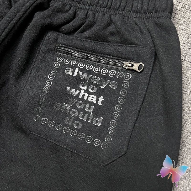 American High Street Black Sweatpants ADWYSD Pants Sunroll Fleece Zipper Pocket Men Women Cleanfit Trousers