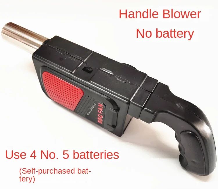 Handheld outdoor barbecue electric blower(no battery),portable carbon point assistant,camping and family gathering cooking tool