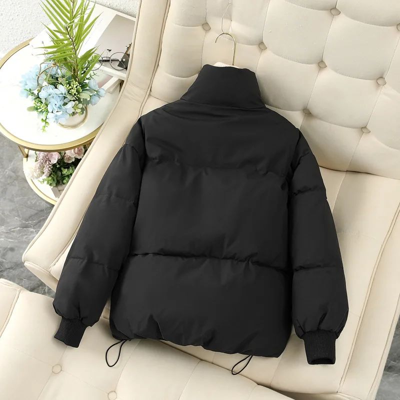 Parkas Women Coat Jacket Autumn Winter Keep Warm Puffer Jacket Stand Collar Harajuku Outwear Loose Padded Vest Korean Fall 2024