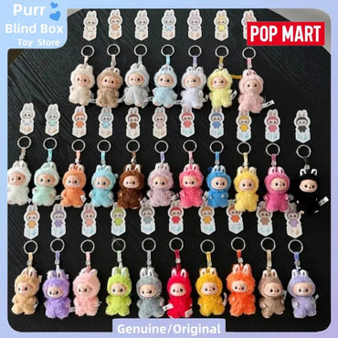 Hot Genuine POPMART The Monsters Labubu V4 Pin For Love Series Vinyl Plush Blind Box Cute Bag Pendant Gift Keychain Mystery Box