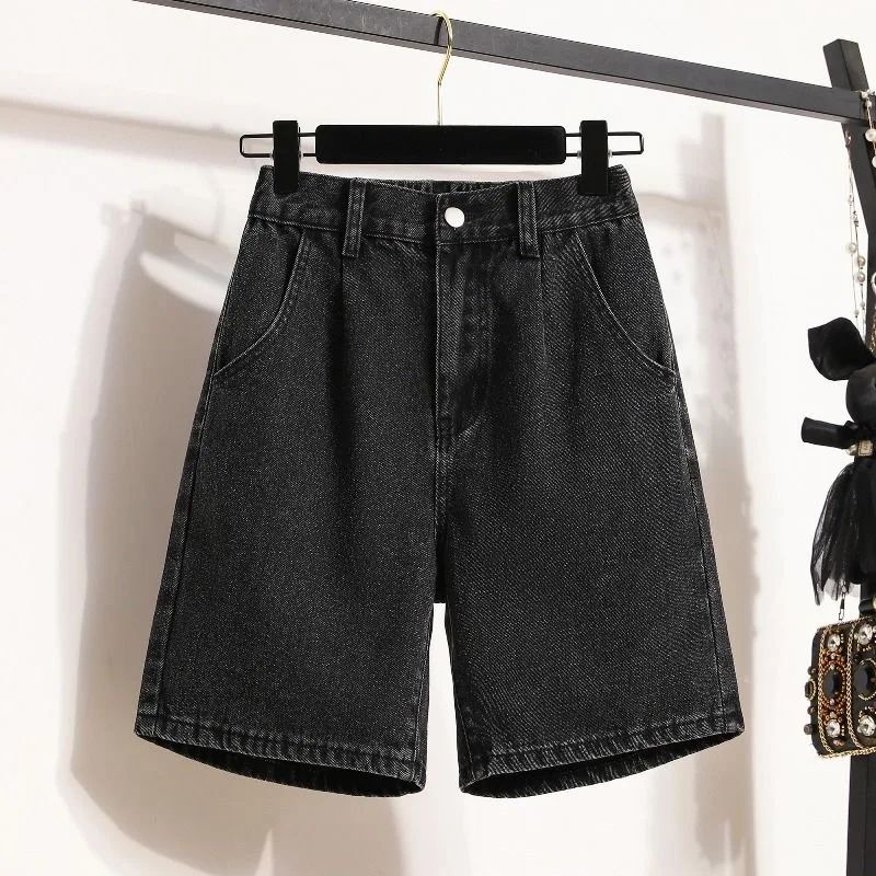 American Fashion Hip Hop Embroidered Denim Shorts Men Street Y2K New Casual Vintage Loose Jeans Unisex Harajuku Punk Rock Shorts
