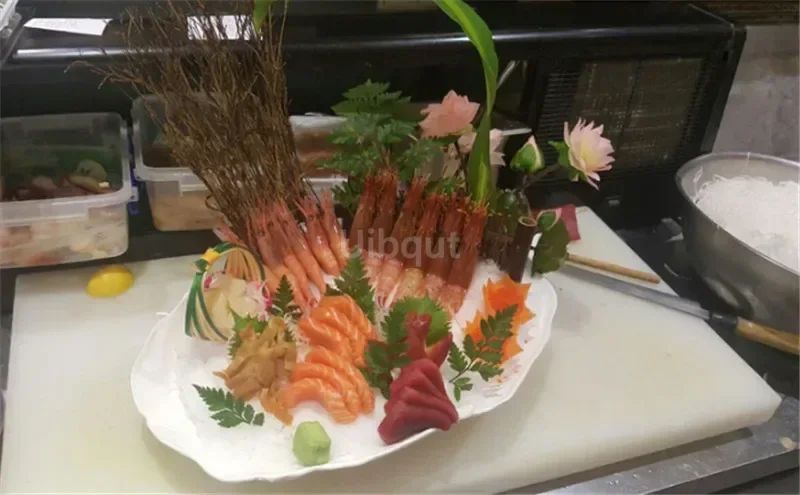 Japanese Korean fence plate Cuisine Sushi Boats Bamboo Creative Exquisite Sushi Tools Vintage bamboo sushi dish bamboo fence