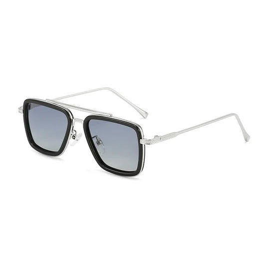 Luxury Fashion Tony Stark Style Kids Polarized Sunglasses Children Square Sun Glasses Boys Girls Oculos Retro Iron Man Glasses
