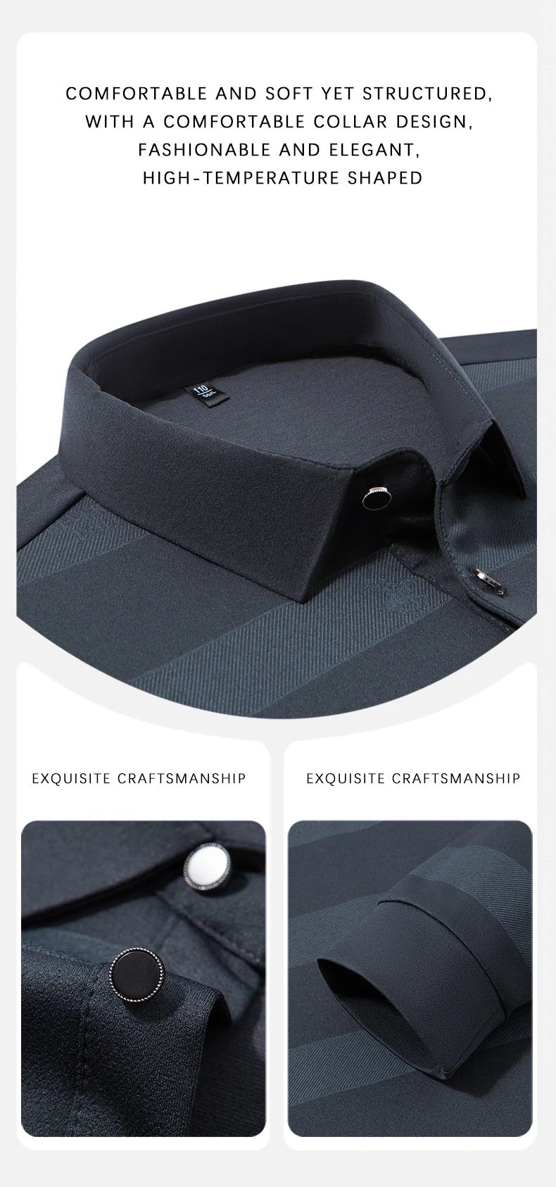 BROWON Elegant Mens Polo Shirts 2025 Spring Autumn Long Sleeve Lapel Collar Big Striped Pattern T-shirt Male New in Tops & Tees