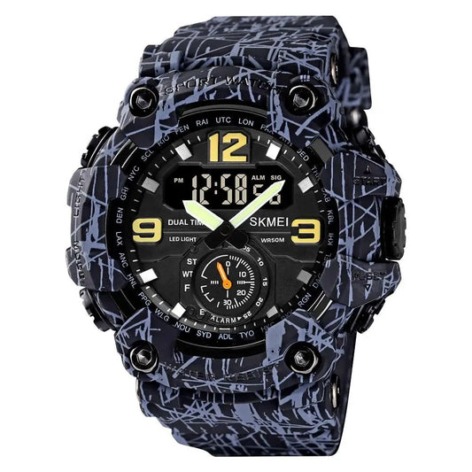 SKMEI 1637 Military Digital Watch for Men Camouflage Waterproof Wristwatch Mens Shockproof Sport Quartz Clock 1384 Montre Homme