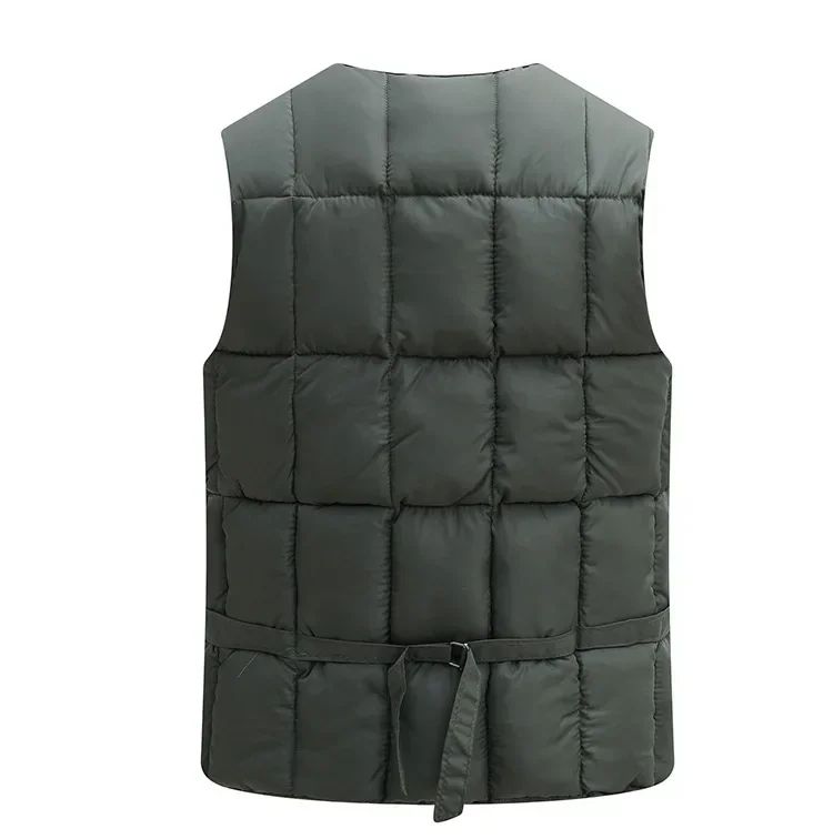 Jaqueta Colete Masculino de Inverno Grosso Quente com Vários Bolsos, Colete de Pesca de Caça, Colete Tático Masculino ao Ar Livre, Casacos Quentes Sem Mangas com Zíper