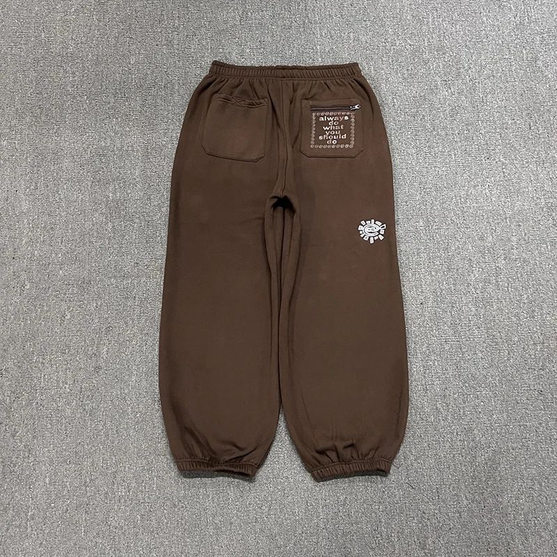 American High Street Black Sweatpants ADWYSD Pants Sunroll Fleece Zipper Pocket Men Women Cleanfit Trousers