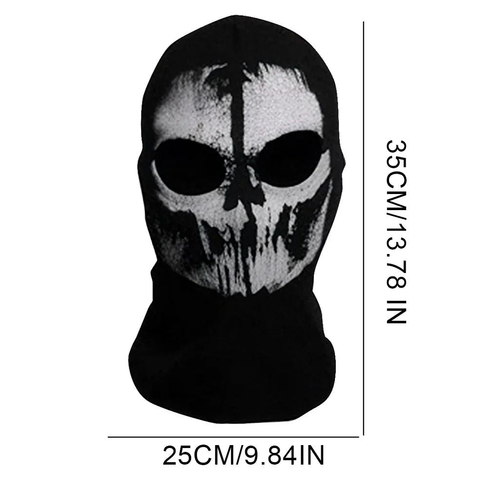 Halloween new mask Black Mask Balaclava Beanies Hats Men Ghost Skull Full Face Warmly Mask Hood Beanie Ggorros Hombre Casquette