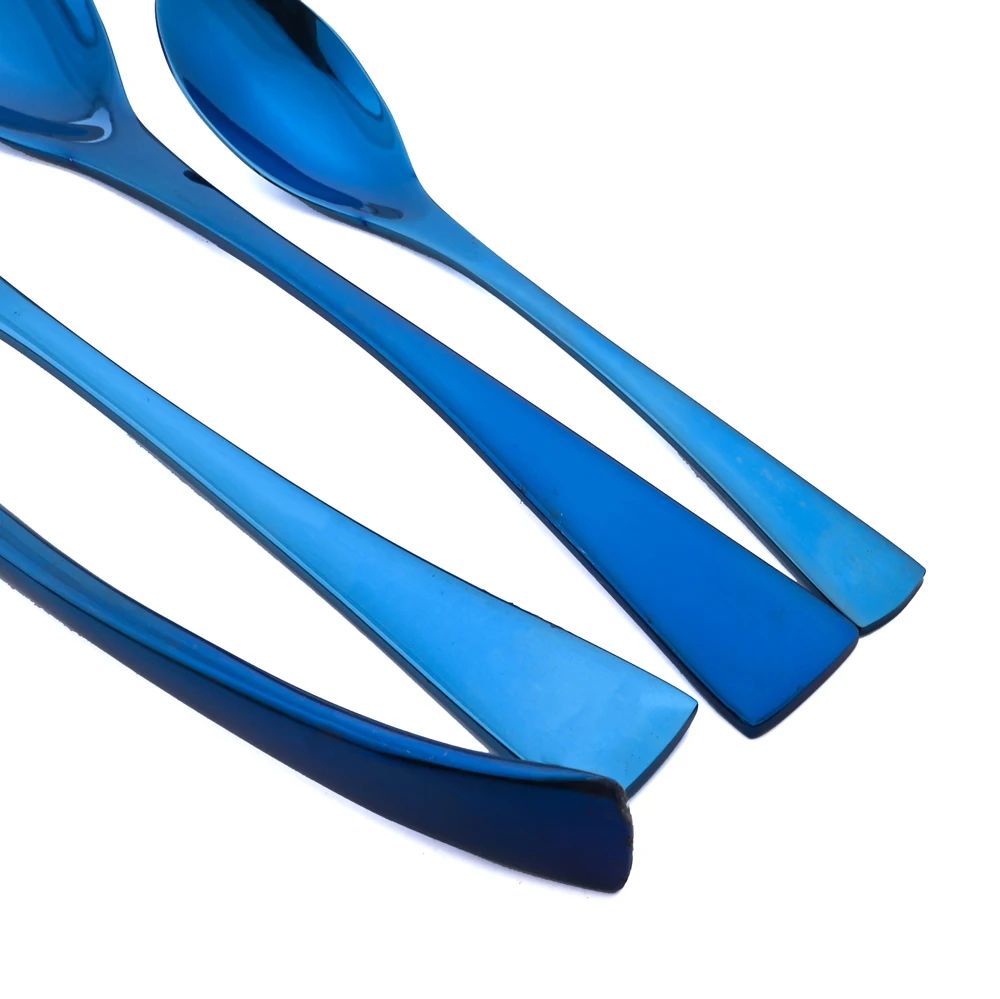 Conjunto de Talheres 24 Peças de Aço Inoxidável 304 Polido Faca Garfo Colher Jogo de Talheres de Cozinha Prata Caixa de Presente
