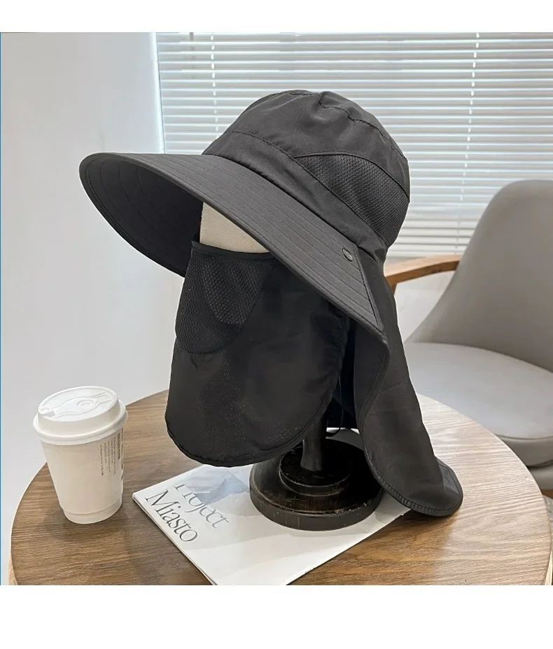 Outdoor UV Protection Bucket Hat – Sun Hat with Neck Flap for Hiking, Fishing & Camping