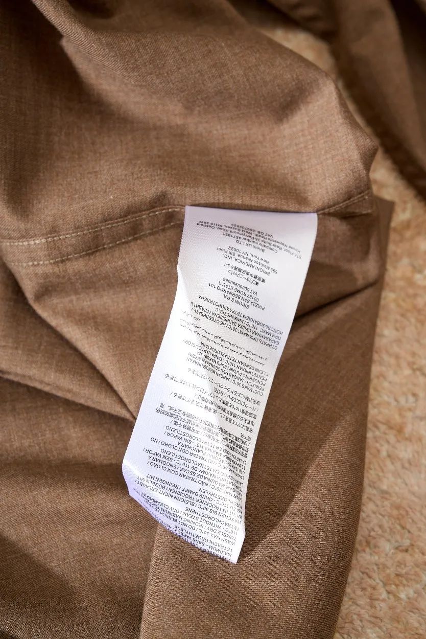 Bri 25ss Italian cashmere blend long-sleeved business casual shirt