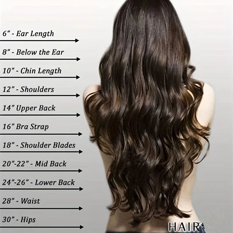 Extensões de Cabelo Sintéticas Longas Onduladas em U com Presilha 16/20/24 polegadas com Tic-Tac para Mulheres Acessórios de Cabelo