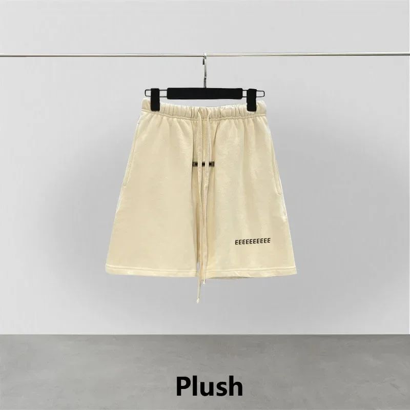 Luxury Men's Casual Shorts Reflective Letter Logo Designer Brand Cotton Shorts