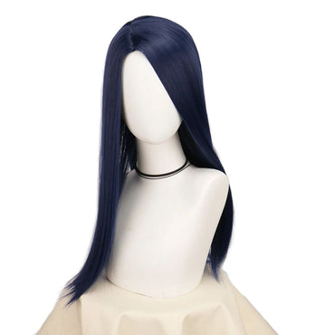 Game Arcane Caitlyn Cosplay Wig Anime Dark Blue Long Straight Heat Resistant Synthetic Hair The Sheriff of Piltover Wigs
