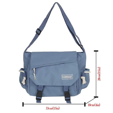 Shoulder Bag Large Capacity Crossbody Bag Retro Workwear Postman Bags for Women Nylon Handbags