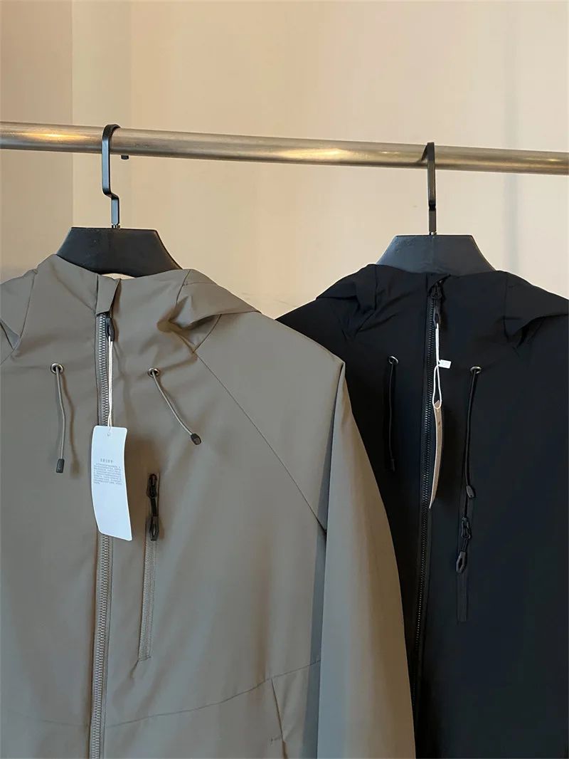 Bird Home Solid Color Version Lightweight Outdoor Windproof Tear-resistant Autumn Men's Sports Casual Hooded Jacket