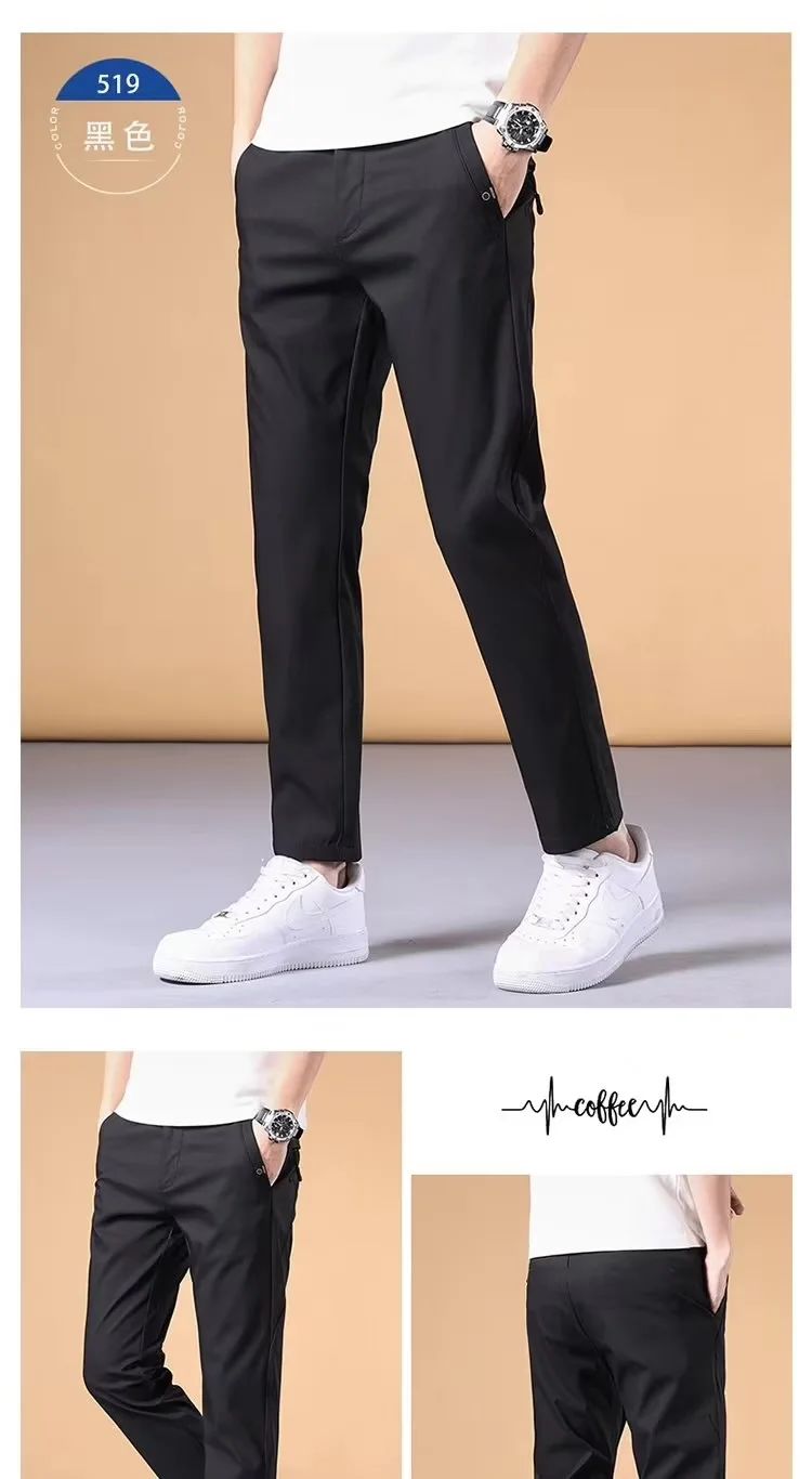 Fashion Men's Pants Summer Suit Pants Casual Korean Men's Pants Joggers Men Streetwear Casual Sports