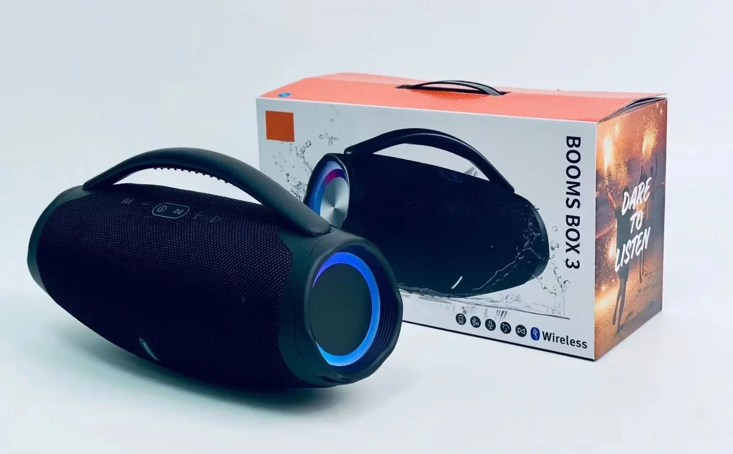 100W High Power BoomBox 3 Outdoor Portable Music God 3rd Generation Wireless Bluetooth Speaker Ultra Low Bass Bluetooth Speaker