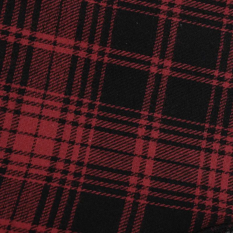 Punk Gothic Skirt Women Streetwear Harajuku Irregular Patchwork Red Plaid Skirt Hotsweet Y2k Clubwear Skirt