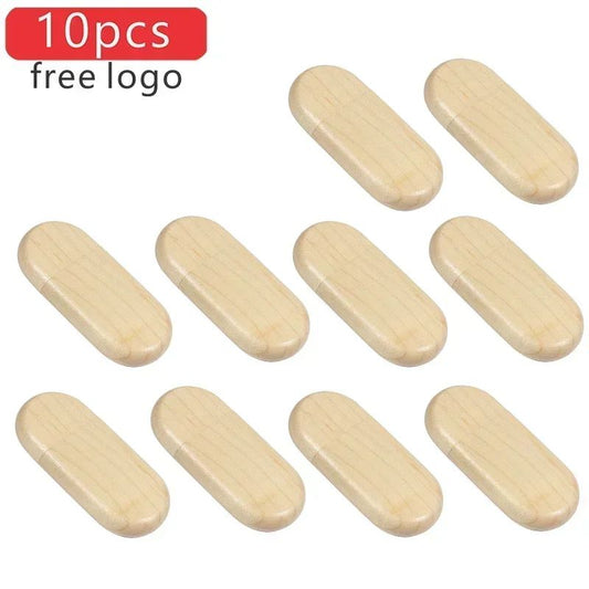 JASTER 10pcs/Lot (Customizable LOGO) USB Flash Drive 2.0 Wooden Pendrive 4GB 8GB 16GB 32GB 64GB 128GB Memory Stick Wedding Gift