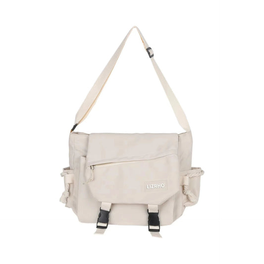 Shoulder Bag Large Capacity Crossbody Bag Retro Workwear Postman Bags for Women Nylon Handbags