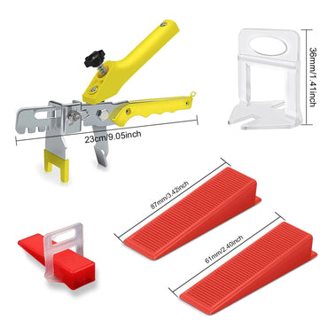 1/1.5/2/2.5/3mm Clipes de Nivelamento de Azulejos de Parede e Chão Nivelador de Cerâmica Espaçador Alicate Cunha Kit de Ferramentas de Construção para Assentamento de Azulejos
