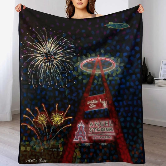 Angels Home Run Throw Blanket christmas gifts Decoratives Cute Sofa Quilt Blankets