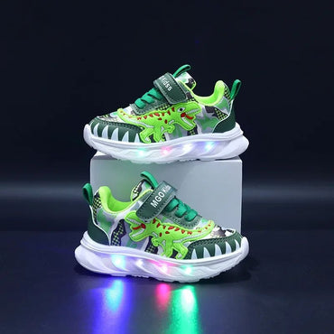 2025 New Boys Led Lighted Shoes Fashion Children's Casual Sneakers Kids Luminous Shoes Sport Shoes Lighted Shoes