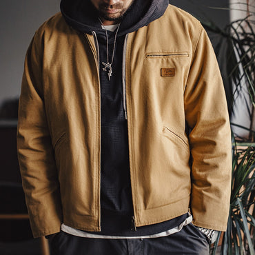 Maden 2024 New Interstellar Same Style Tops Detroit Hunting Jacket J001 American Retro Lapel Street Jacket for Men's Spring