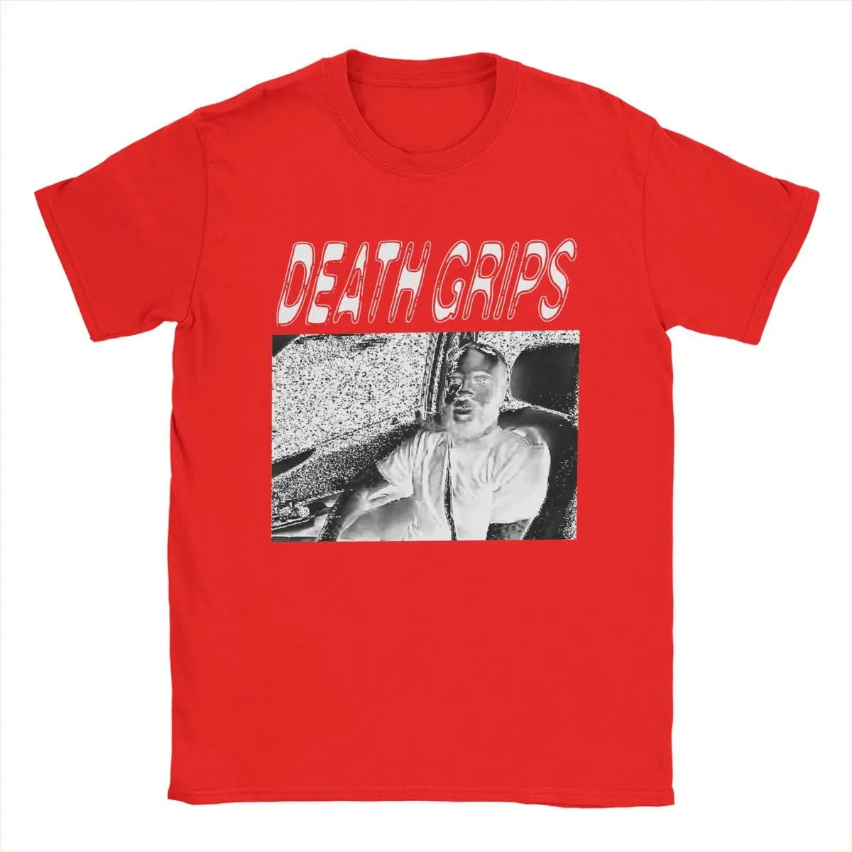 Men's Death Grips T Shirt Cotton Tops Hipster Short Sleeve Round Neck Tee Shirt Printing T-Shirts